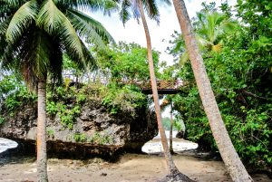 Bridge from private deck to the Nanise honeymoon suite at the Namale resort in Fiji