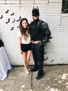 Batman birthday party couple